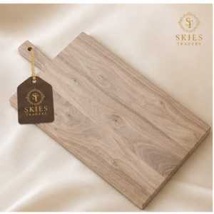 Tabla de cortar rectangular de madera maciza con orificio redondo para colgar en la cocina - Product Image 2