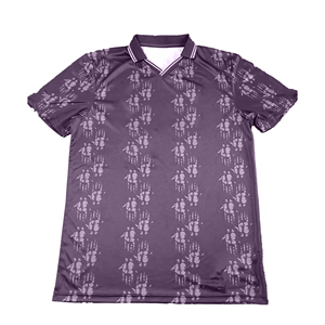 เสื้อโปโลแขนสั้นลายสีเขียวสำหรับผู้ชาย ทรงปกติ สไตล์ลำลอง ผ้าโพลีเอสเตอร์ 100% แห้งเร็ว ผ้าถัก ดีไซน์คอวี - Product Image 3