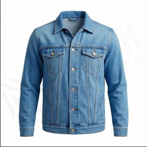 Chaqueta vaquera para hombre 2025, cierre de botón cubierto, elegante, Diseño de manga Regular, chaqueta cómoda informal personalizable de alta calidad - Product Image 2