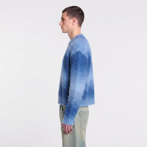 Pull en maille décontracté à col rond et manches longues en mohair respirant avec logo personnalisé, idéal pour l'hiver, pour homme, haute qualité - Product Image 6