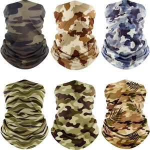 Al por mayor, personalizado, de color liso y camuflaje, para ciclismo y motociclismo al aire libre, braga de cuello deportiva refrescante de seda helada, transpirable, de color liso - Product Image 5