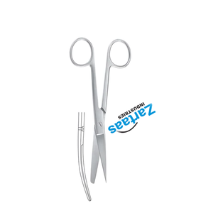 High Quality Stainless Steel Standard Operating <b>Scissors</b> Sharp/Blunt 15.5 cm <b>curved</b> Surgical Instruments manufacturer & exporter - Product Image 3