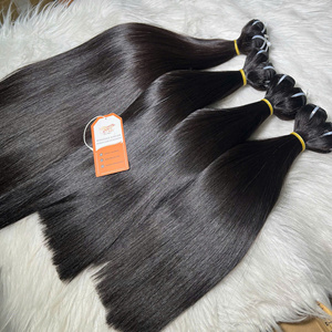 Cabello humano a granel para trenzar cabello humano virgen vietnamita liso a granel sin trama cabello humano rizado a granel para micro trenzado - Product Image 1