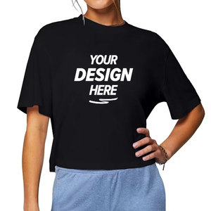 T-shirt court pour femme à motif graphique, manches courtes, style E-Girl, en tricot côtelé, décontracté, streetwear - Product Image 3