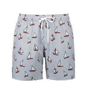 Shorts de bain pour hommes personnalisés, imprimés, 100% coton, décontractés, séchage rapide, imperméables, respirants, shorts de plage - Product Image 1