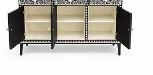 Cajón con Incrustaciones de Hueso de ILAHI, Diseño Moderno con Detalles de Ágata, Mueble Portátil para el Hogar - Product Image 2