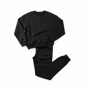 Conjunto de Sudadera con Capucha y Pantalones Deportivos Bordados 100% Algodón para Hombre, Ropa Deportiva Urbana, Novedad 2026 - Product Image 4