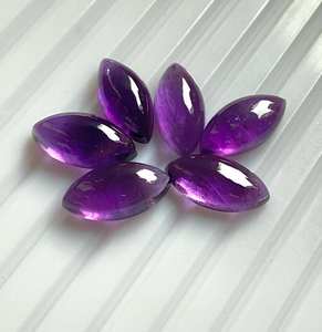 Cabochons en améthyste marquise, pierres précieuses calibrées, pierres naturelles en vrac pour la fabrication de bijoux - Product Image 4