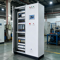Gabinete y Panel de Control Eléctrico de Acero Inoxidable con Diseño Higiénico y Relé de Sobrecarga para Línea de Procesamiento de Alimentos