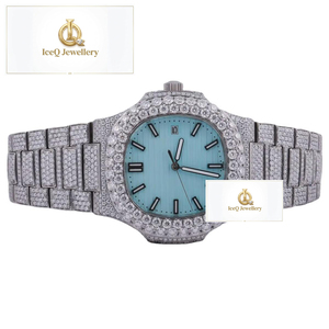 Unique Design 925 Sterling Silver Moissanite Diamond <b>Watch</b> for <b>Men</b> Luxury Iced Out Hip Hop Wristwatch - Product Image 2