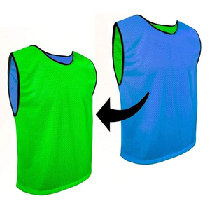 Custom Heat-Transfer Printed Mesh Football Training Vest Team Soccer Reversible Bibs with Custom Logo & Size for Unisex Adults - Product Image 6