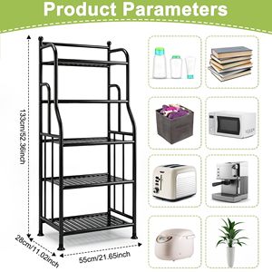 Étagère de rangement pour salle de bain à 5 niveaux, grande capacité, robuste, multifonctionnelle, pour la maison - Product Image 5