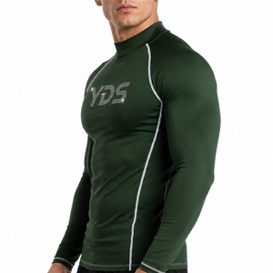 Men's Compression Shirt Vintage Wash Moisture wicking Active Power Flexible Motion <b>Athletic</b> Fit Moisture Wicking Breathable - Product Image 3