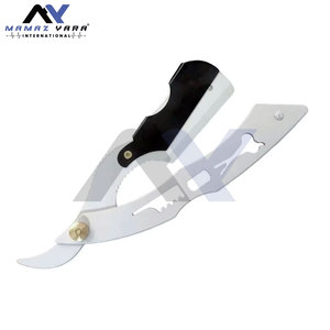 Rasoir de barbier professionnel en acier blanc de qualité supérieure avec système de verrouillage à bascule, étui noir, personnalisation du nom de marque, rasage en douceur, pour salons de coiffure, marquage en gros - Product Image 2