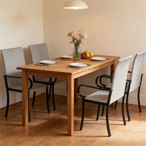 Set di 4 Poltrone Grigie per Soggiorno e Sala da Pranzo - Product Image 1