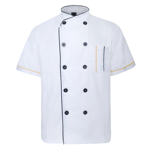 Chaqueta de Chef Unisex de Diseño OEM, Transpirable, de Poliéster y Algodón, Hecha a Medida, para Cocina, Restaurante, Trabajo, Hotel, Cafetería - Product Image 4