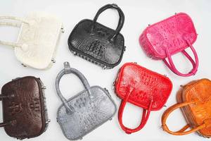 กระเป๋าถือ2025สำหรับผู้หญิง100% หนังจระเข้แท้กระเป๋าถือหนังหรูหรา - Product Image 5