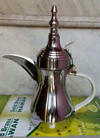 Cafetière/Théière Arabe Dallah en Métal Style Vintage Écologique Logo Personnalisé Poli/Doré Fabricant Indien Aïd Ramadan