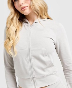 Nouvelle Arrivée : Sweats à Capuche Personnalisés pour Femme – Modèles Légers Effet Délavé, Style Urbain, et Sweats à Capuche Zippés Courts Oversize pour Femme - Product Image 5