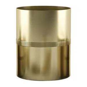 Designer Metal Dust <b>Bin</b> Featuring Smooth Contours For Sophisticated <b>Storage</b> In Living Room Bedroom Kitchen - Product Image 6