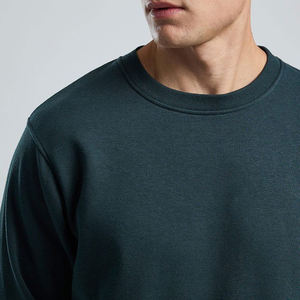 เสื้อฮู้ดผู้ชายสไตล์ลำลองแนวสตรีทสปอร์ตทรงโอเวอร์ไซส์ เสื้อสเวตเชิ้ตคอกลมผ้าฝ้ายแบบเรียบง่าย สตรีทแวร์ - Product Image 2