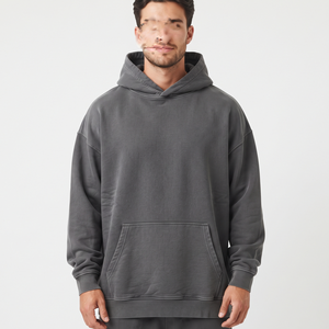 Custom Logo Oversize 400gsm Heavy Weight Fleece Hoodies for Men Style with Embroidery for Winter Hoodies Sweatshirts <b>Jumpers</b> - Product Image 1