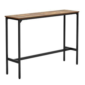 Tavolo Alto da Pub con Struttura in Metallo Robusto, Lungo e Stretto, per Cucina, Sala da Pranzo, Cocktail Bar, Facile da Montare, Scrivania ad Altezza Bar per Uso Domestico - Product Image 5