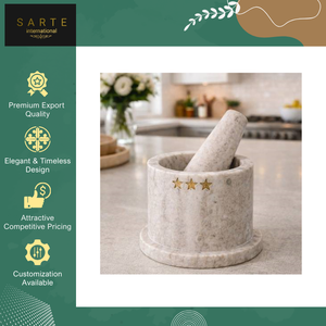 Bocaux à sel de luxe de qualité supérieure, en marbre naturel, faits à la main, durables, légers, au design traditionnel, écologiques, pour la vente en gros - Product Image 4