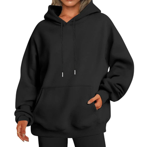 Sweat à capuche unisexe de luxe surdimensionné en polaire brodé de haute qualité, personnalisé, pour l'hiver, style streetwear, avec poche kangourou imprimée - Product Image 6