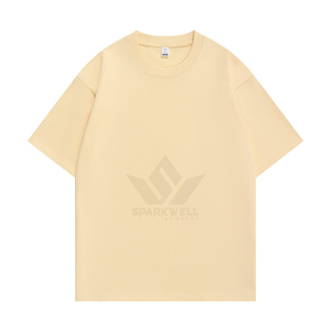 Camiseta de Algodón Verde Oliva para Hombre, Manga Corta, Cuello Redondo, Tejido Jersey Transpirable, Corte Regular, Color Sólido, Ropa Casual - Product Image 5