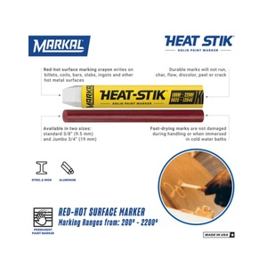 TRUSCO Unique Heat Resistant Solid Paint Marker Marking <b>Pen</b> for Metal Tag Numbering Industrial High-Temperature Use Stick - Product Image 5