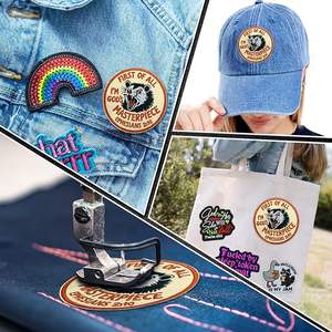 Primero de todo, soy la obra maestra de Dios, parche de 3 pulgadas para coser. - Product Image 2