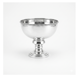 Bol sur piédestal en laiton sculpté au design vintage, fait main, vaisselle décorative en métal, bol de service - Product Image 5