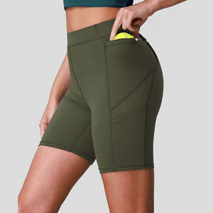 <b>Women</b> OEM ODM Workout Biker <b>Shorts</b> High Waist Athletic <b>Shorts</b> Stretch Yoga Running Fitness Exercise <b>Compression</b> Performance Wear - Product Image 3