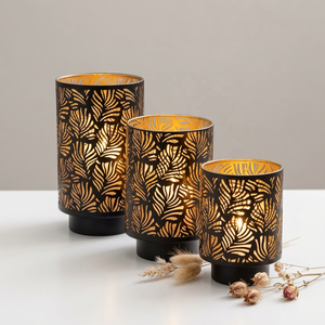 Manufacturers <b>Black</b> <b>Metal</b> Votive <b>Candle</b> <b>Holders</b> in Different Sizes for Home & Wedding Decoration - Product Image 1