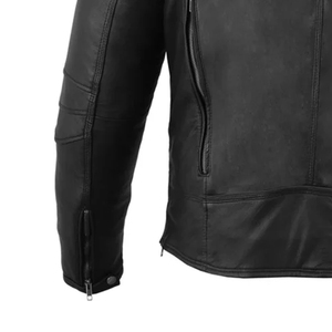 Vestes en cuir personnalisées pour hommes, vestes de moto en cuir tendance, veste de motard en cuir véritable de haute qualité, vêtements de rue - Product Image 4