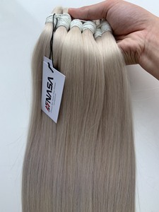 Extensiones de Cabello Natural Ondulado Virgen Remy Vietnamita al Por Mayor a Precio de Fábrica, Color 613 Cenizo, Paquetes de Cabello de Donante, Trama Doble a Máquina, 100 Gramos - Product Image 5