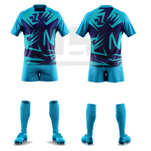 Uniforme de rugby personnalisé, broderie 3D, maillot sublimé, short léger, durable, respirant, écologique, coupe-vent - Product Image 5