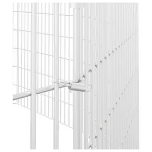 Enclos pour animaux en fer galvanisé argenté pliable à 12 panneaux, cage pour animaux de compagnie - Product Image 6