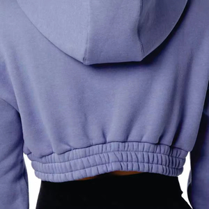 Service professionnel garantissant la conformité des sweats à capuche pour femmes en polaire polyester/coton, personnalisables sur le devant, pour les commandes en gros. - Product Image 3