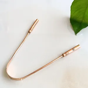 Reusable Copper Tongue Cleaner Eco Friendly <b>Tool</b> for Bacteria Removal Fresh Breath and Oral Hygiene at Wholesale Price - Product Image 2