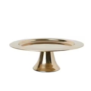 Support à gâteau en métal au fini moderne, présentoir à gâteau, plateau de service pour desserts, décoration de table pour événements - Product Image 4