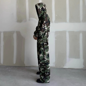 Sweat à capuche zippé épais camouflage de chasse, streetwear personnalisé, imprimé numérique intégral motif Real Tree, haute qualité - Product Image 3