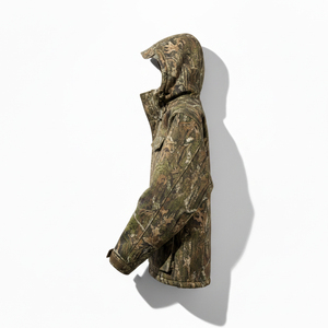 <b>Soft</b> <b>Shell</b> Breathable Hunting <b>Jacket</b> Anti Scratch Tactical Windproof Waterproof Outdoor <b>Men's</b> Autumn Solid Polyester/Cotton - Product Image 2