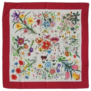 Bandana en coton biologique, prix d'usine personnalisé, design de logo, impression numérique, écharpe carrée double face, mode quatre saisons - Product Image 1