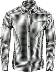 Chemise Homme Décontractée à Carreaux 100% Coton de Haute Qualité, Manches Longues, Boutonnée, Anti-Boulochage, en Popeline pour l'Automne - Product Image 2