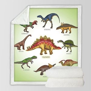 Dinosaur Family Sherpa Fleece Throw Blanket 50"x60" Soft Warm Bed Blanket for Boys Girls Adults for All Seasons - Product Image 6