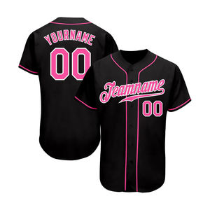Customized High Quality Baseball Jersey-Unique Design Breathable Plus Size Custom Logo <b>Polyester</b>/Cotton Quick Dry - Product Image 1