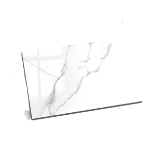 Indischer Lieferant Weiße Farbe Kristall Bild Digitale Glasur Polnische Porzellan Bodenfliesen 600x600 600x1200