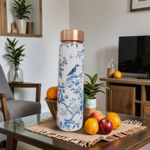 Botella de Agua de Cobre Reutilizable con Tapa Segura para una Hidratación Diaria Saludable, Compre Directamente del Proveedor - Product Image 1